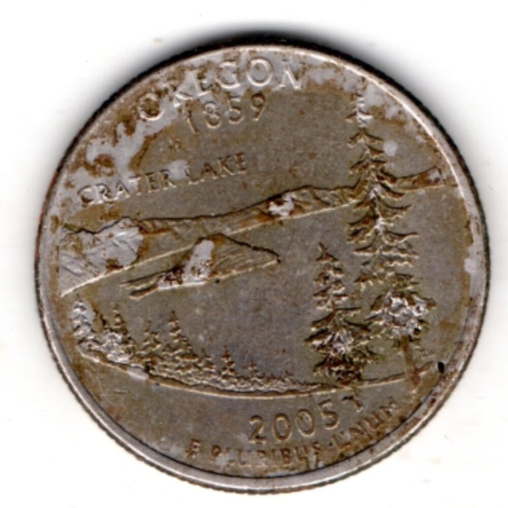 2005 P Oregon State Quarter Highly Toned Condition
